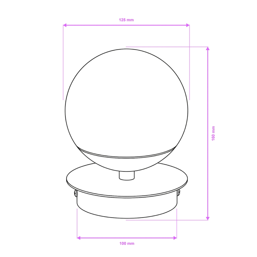 Brilagi - Applique da bagno LED BALL LED/6W/230V 3000/4000/6500K IP44 cromo lucido