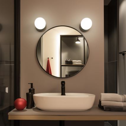 Brilagi - Applique da bagno LED BALL LED/6W/230V 3000/4000/6500K IP44 nero