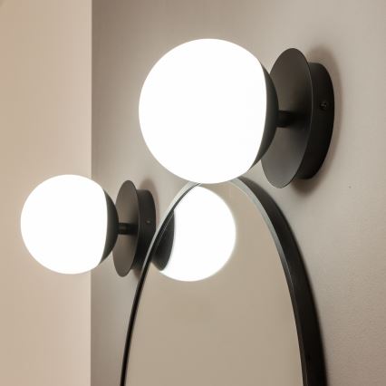 Brilagi - Applique da bagno LED BALL LED/6W/230V 3000/4000/6500K IP44 nero
