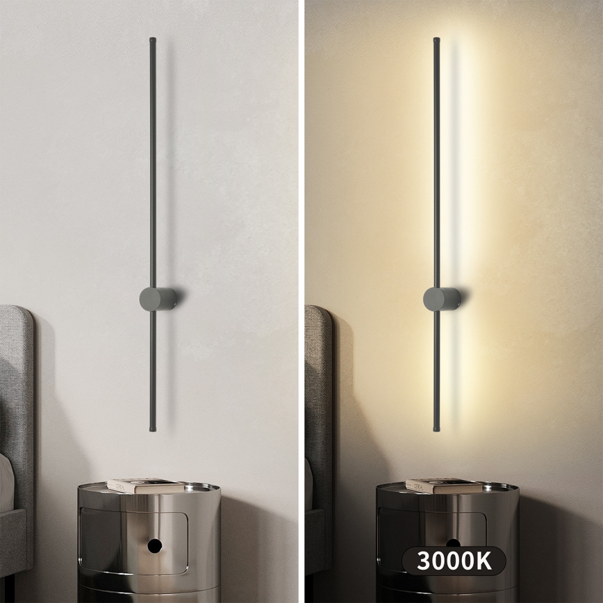 Brilagi - Applique da esterno LED AURA, 20W, 230V, 3000K, IP54, 97 cm, antracite, CRI 90