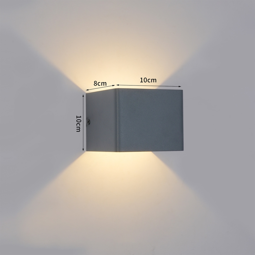 Brilagi - Applique da esterno a LED DONNANI LED/5W/230V 10 cm antracite IP44