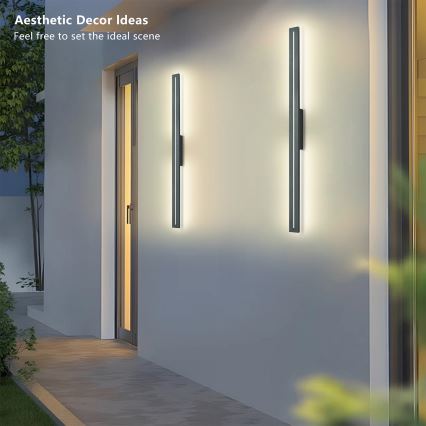 Brilagi - Applique LED da esterno LINEO LED/24W/230V 4000K IP65 100 cm antracite CRI 90