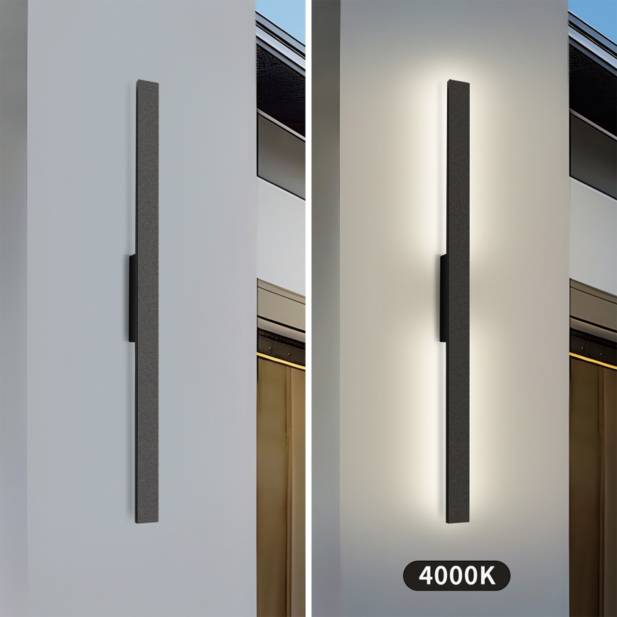 Brilagi - Applique da esterno LED LUNA LED/24W/230V 4000K IP65 100 cm nero CRI 90