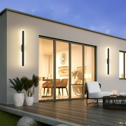 Brilagi - Applique da esterno LED LUNA LED/24W/230V 4000K IP65 100 cm nero CRI 90