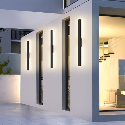 Brilagi - Applique da esterno LED LUNA LED/24W/230V 4000K IP65 100 cm nero CRI 90