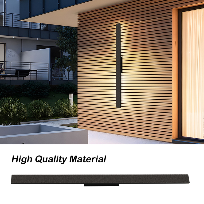 Brilagi - Applique da esterno LED LUNA LED/24W/230V 4000K IP65 100 cm nero CRI 90