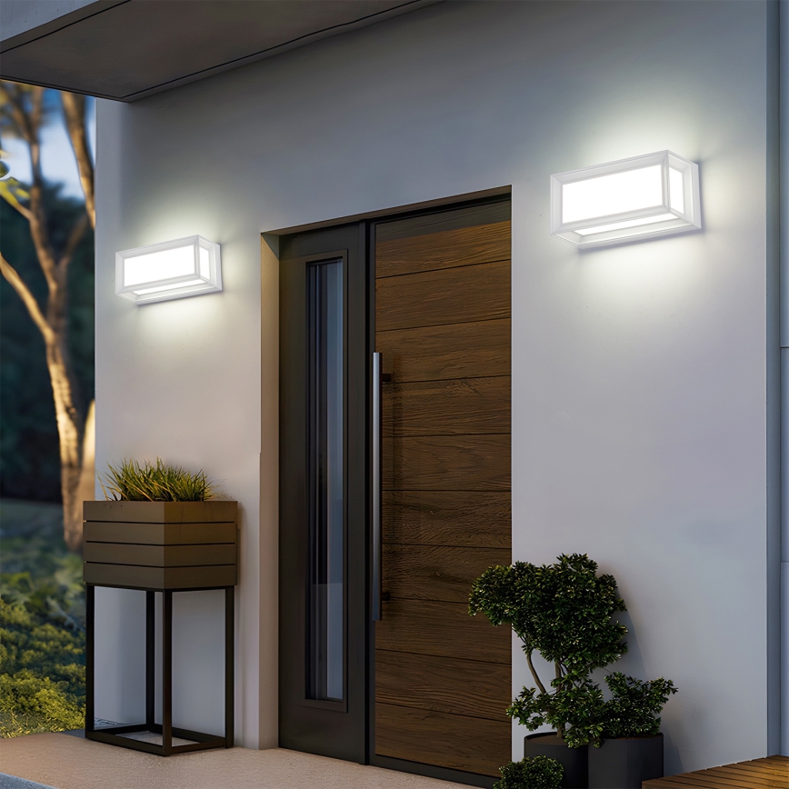 Brilagi - Lampada da parete LED per esterni PARKER LED/12W/230V 3000/4500/6000K bianco IP44