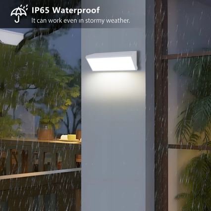 Brilagi - Applique da esterno LED TRIANGLE/42W/230V 45 cm bianca IP65