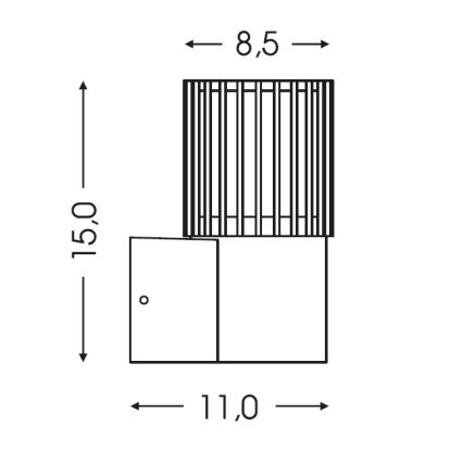 BRILAGI - Applique da esterno ARMOR 1xGU10/35W/230V IP44 marrone