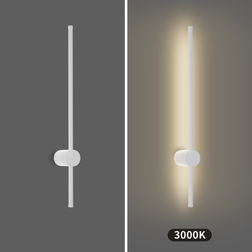 Brilagi - Lampada da parete per esterni AURA LED, 12W, 230V, 3000K, IP54, 65 cm, bianca, CRI 90