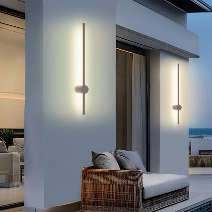 Brilagi - Applique LED da esterno AURA LED/12W/230V 3000K IP54 65 cm marrone CRI 90