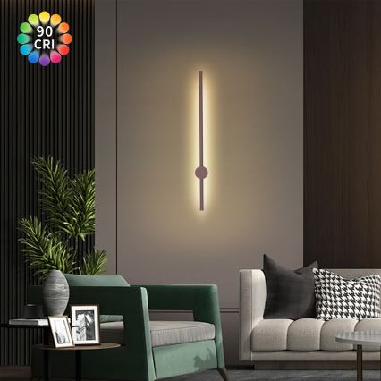 Brilagi - Applique LED da esterno AURA LED/12W/230V 3000K IP54 65 cm marrone CRI 90