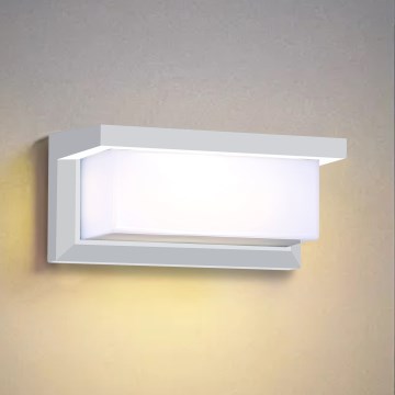Brilagi - Applique da esterno BRICKY 1xE27/60W/230V bianco IP54