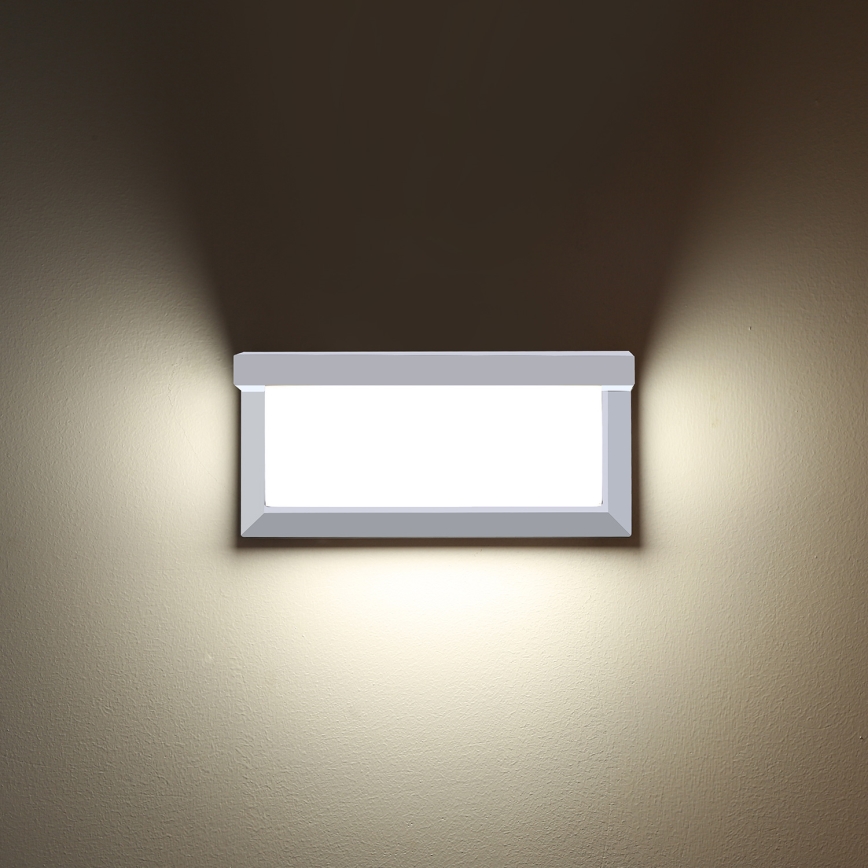 Brilagi - Applique da esterno BRICKY 1xE27/60W/230V bianco IP54