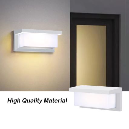 Brilagi - Applique da esterno BRICKY 1xE27/60W/230V bianco IP54