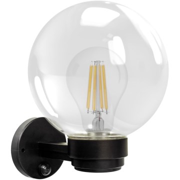 Brilagi - Applique da esterno con sensore di movimento HARBOR 1xE27/40W/230V IP33 nero/trasparente