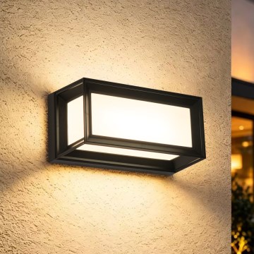 Brilagi - Applique da esterno con sensore PARKER LED/12W/230V nero IP44