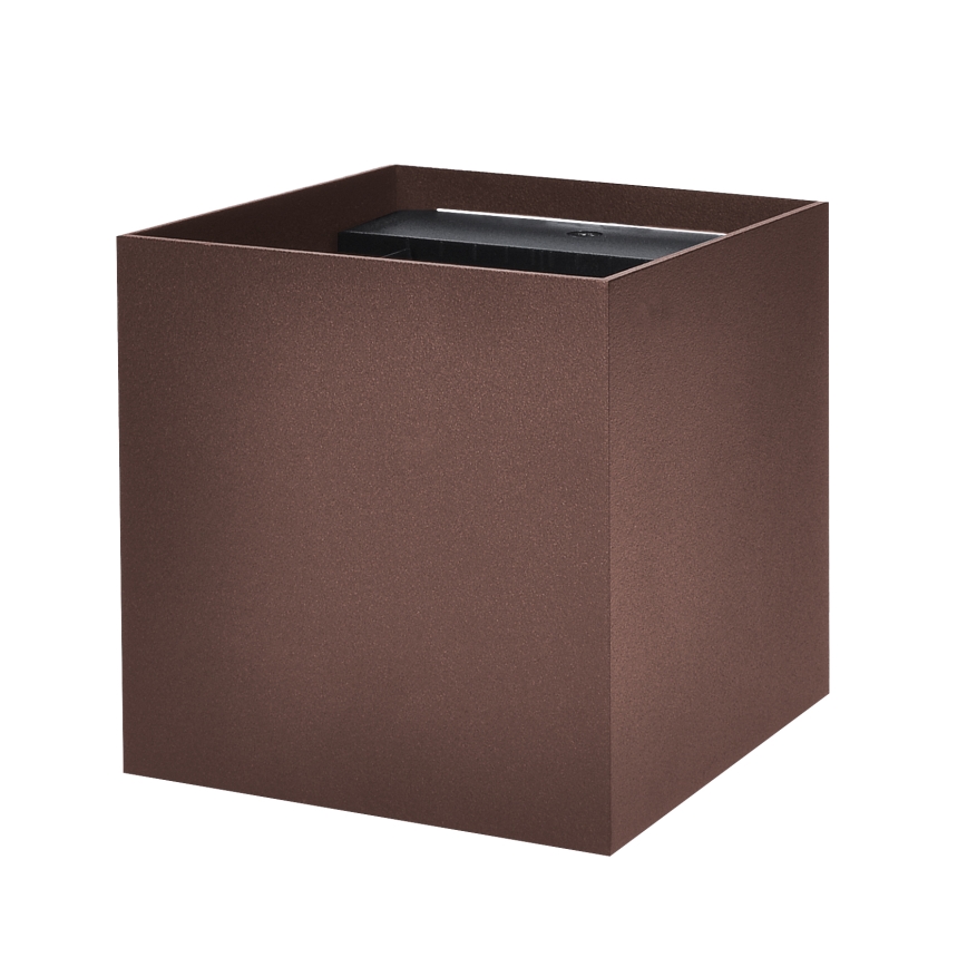 Brilagi - Applique da esterno CUBE LED/6W/230V marrone IP54