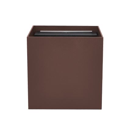 Brilagi - Applique da esterno CUBE LED/6W/230V marrone IP54