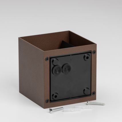 BRILAGI - Applique da esterno CUBE LED/6W/230V marrone IP54