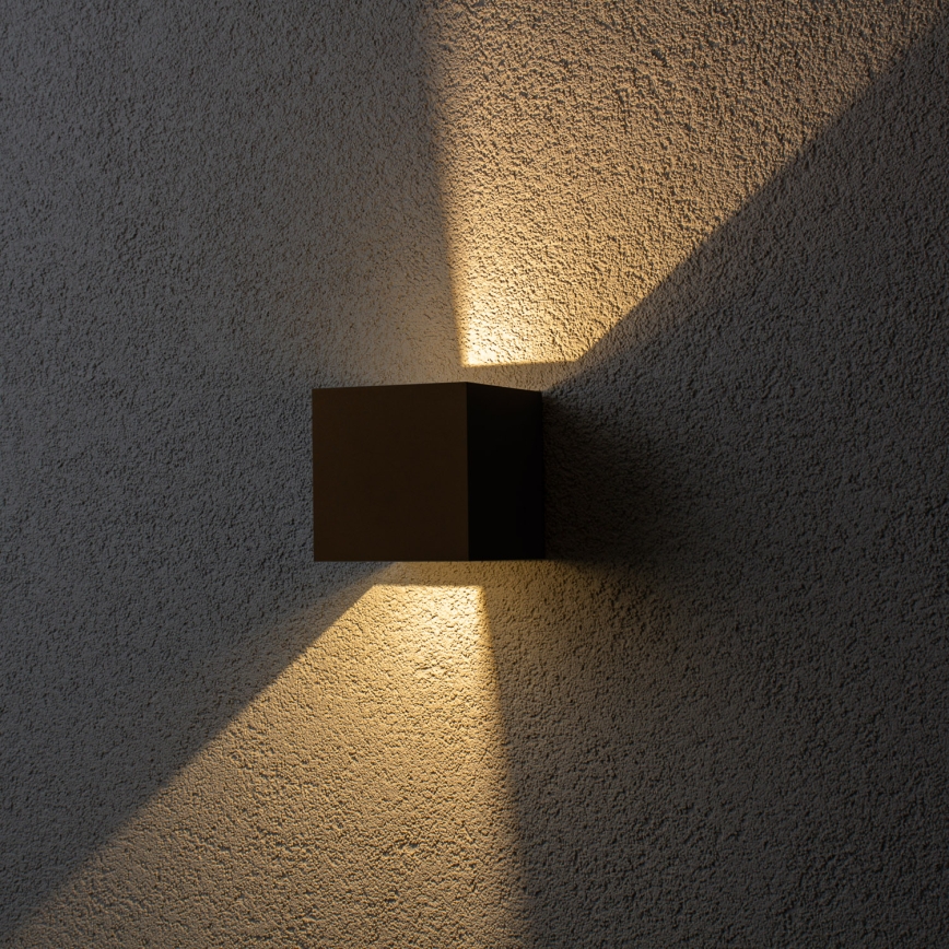 BRILAGI - Applique da esterno CUBE LED/6W/230V marrone IP54