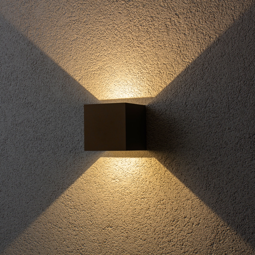 BRILAGI - Applique da esterno CUBE LED/6W/230V marrone IP54