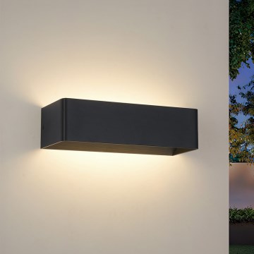 Brilagi - Applique da esterno DONNANI a LED, 12W/230V, 30 cm, nera, IP44