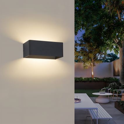 Brilagi - Applique da esterno DONNANI LED/7W/230V nero IP44