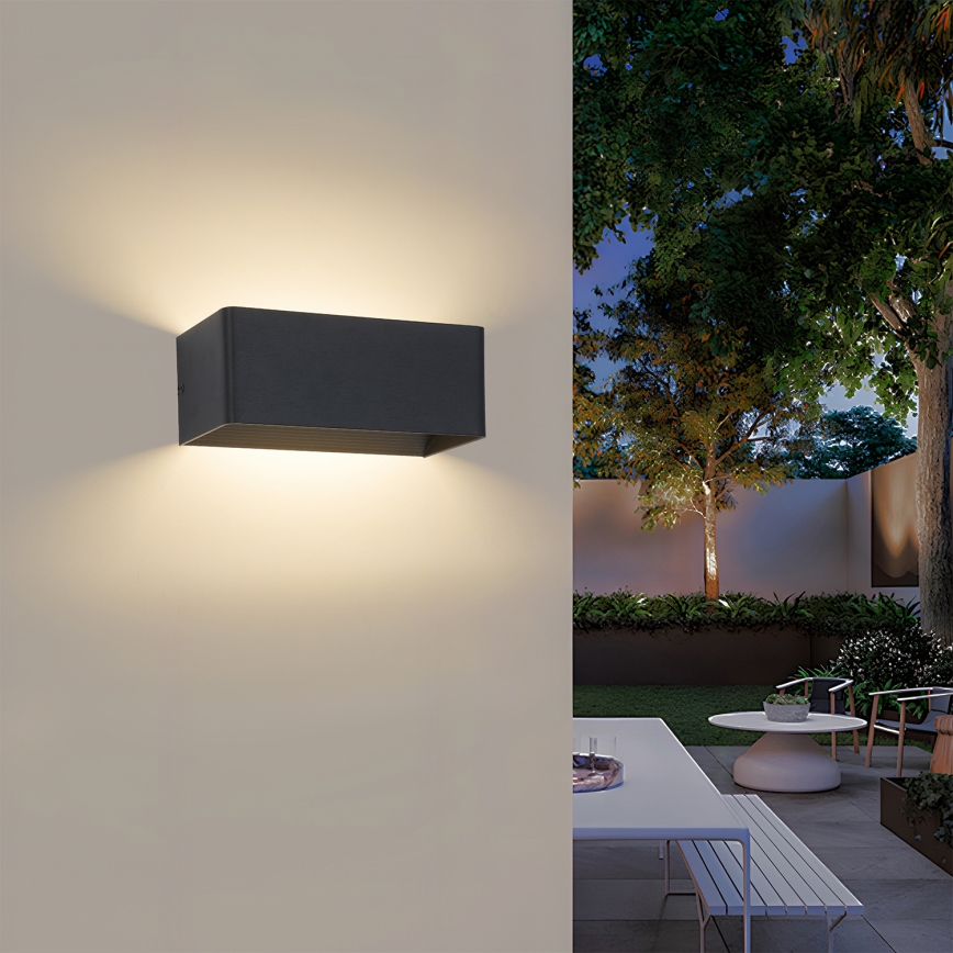 Brilagi - Applique da esterno DONNANI LED/7W/230V nero IP44