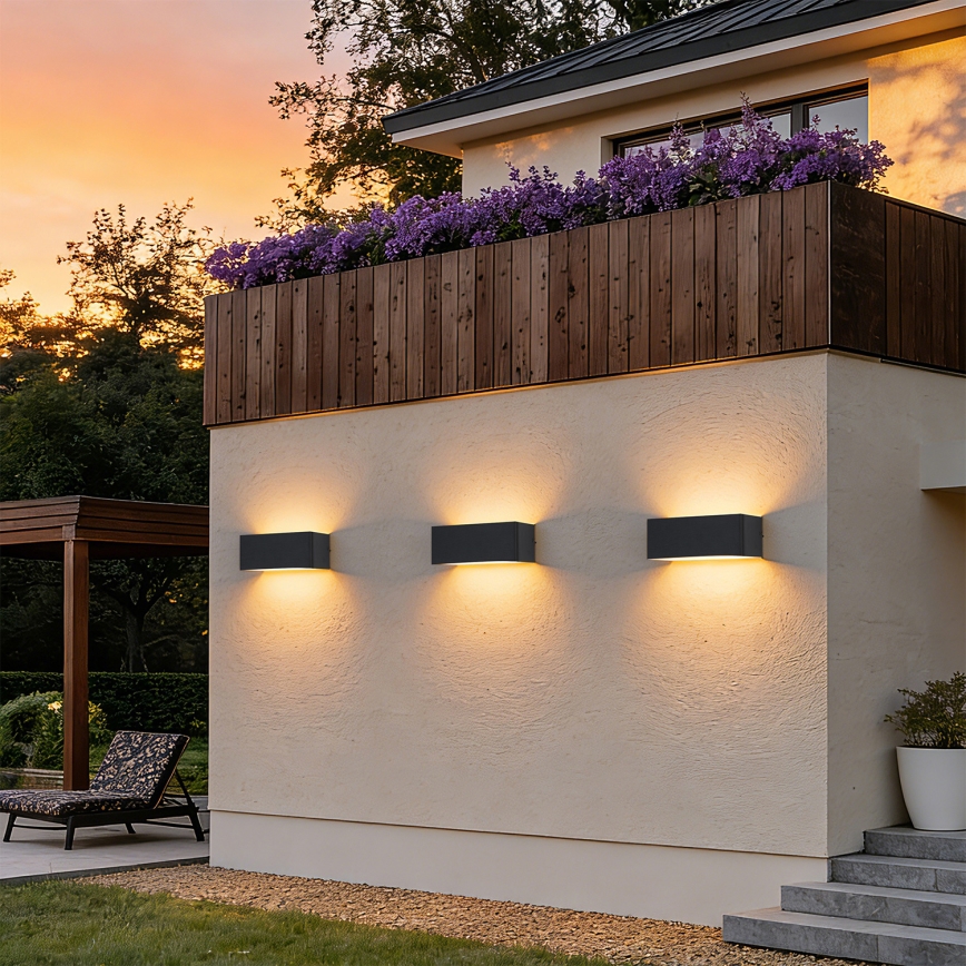 Brilagi - Applique da esterno DONNANI LED/7W/230V nero IP44
