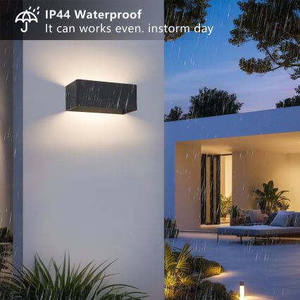 Brilagi - Applique da esterno DONNANI LED/7W/230V nero IP44