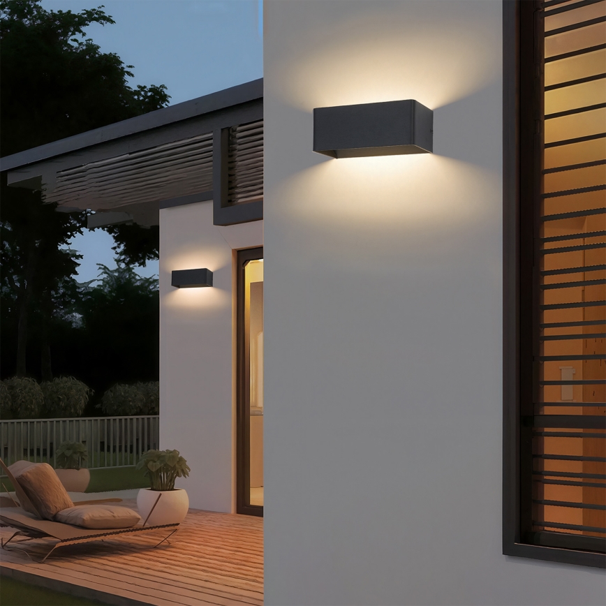Brilagi - Applique da esterno DONNANI LED/7W/230V nero IP44
