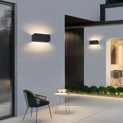 Brilagi - Applique da esterno DONNANI LED/7W/230V nero IP44
