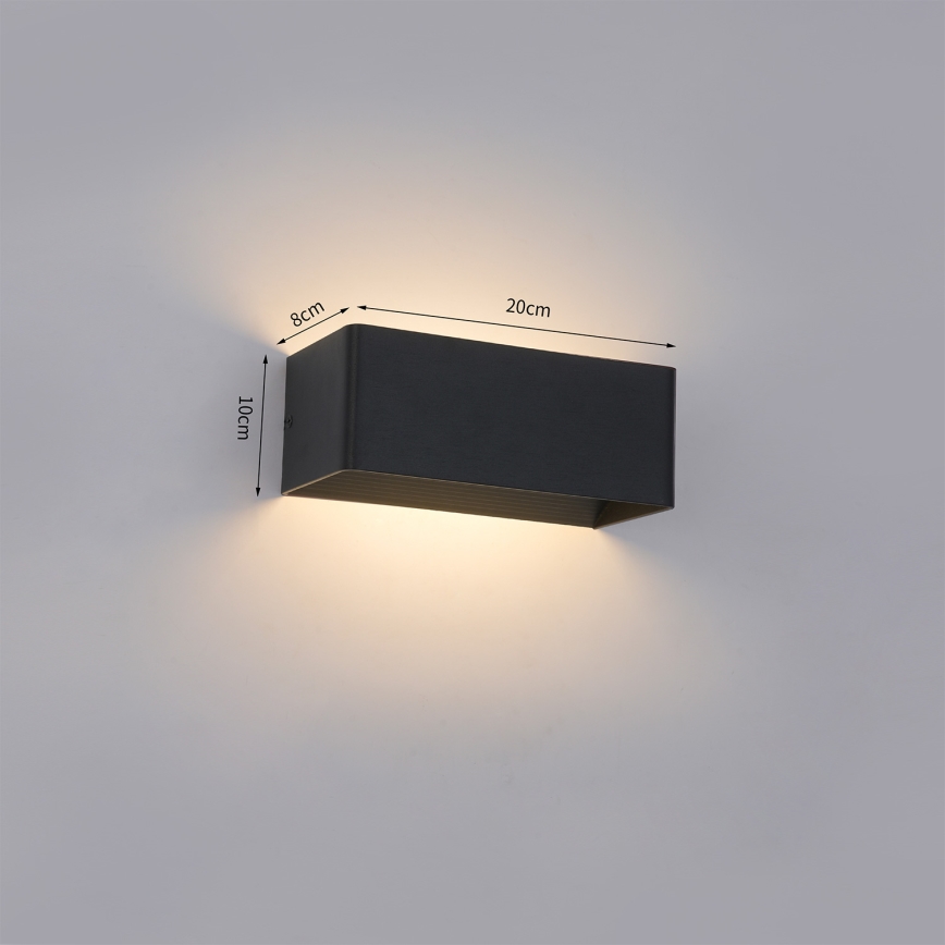 Brilagi - Applique da esterno DONNANI LED/7W/230V nero IP44