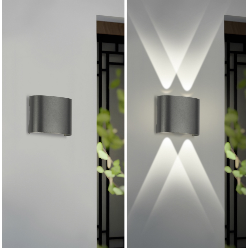 Brilagi - Applique da esterno FLAREBOX LED/4W/230V antracite IP65