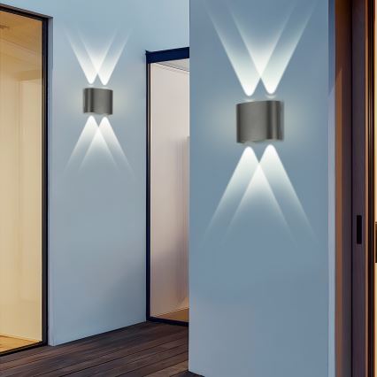 Brilagi - Applique da esterno FLAREBOX LED/4W/230V antracite IP65