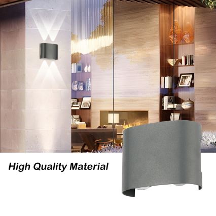 Brilagi - Applique da esterno FLAREBOX LED/4W/230V antracite IP65
