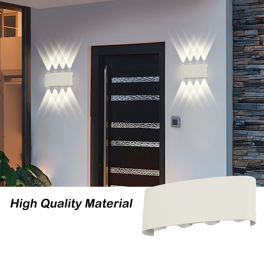 Brilagi - Applique da esterno FLAREBOX LED/8W/230V bianco IP65