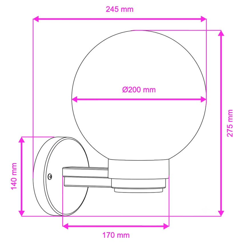 Brilagi - Applique da esterno HARBOR 1xE27/40W/230V IP33 antracite/bianco