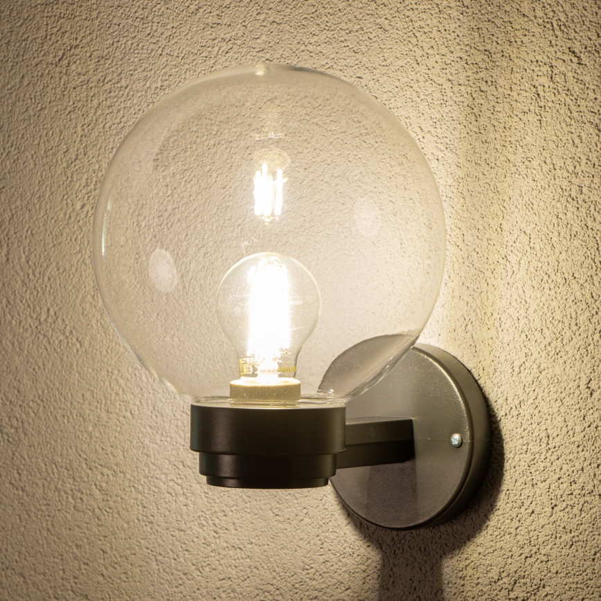 Brilagi - Applique da esterno HARBOR 1xE27/40W/230V IP33 antracite/trasparente