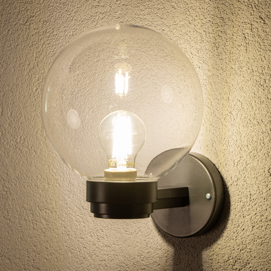 Brilagi - Applique da esterno HARBOR 1xE27/40W/230V IP33 nero/trasparente