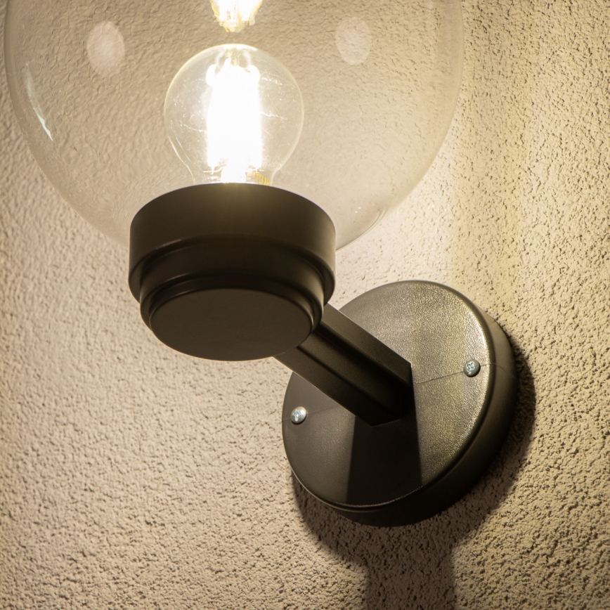 Brilagi - Applique da esterno HARBOR 1xE27/40W/230V IP33 nero/trasparente