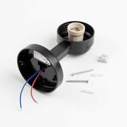 Brilagi - Applique da esterno HARBOR 1xE27/40W/230V IP33 nero/trasparente