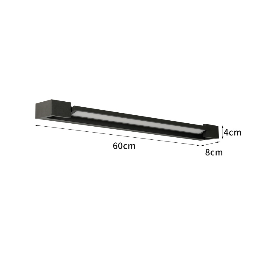 BRILAGI - LED Applique da esterno AQUA LINE LED/18W/230V 60 cm IP44 nera CRI 90