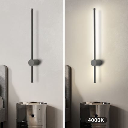Brilagi - LED Lampada da parete per esterni AURA LED/12W/230V 4000K IP54 65 cm antracite