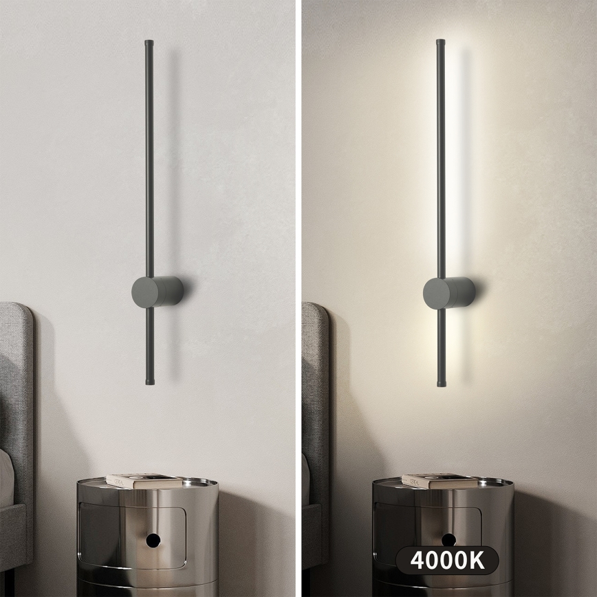 Brilagi - LED Lampada da parete per esterni AURA LED/12W/230V 4000K IP54 65 cm antracite