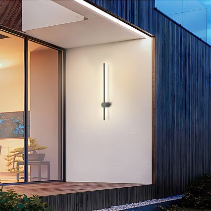 Brilagi - LED Lampada da parete per esterni AURA LED/12W/230V 4000K IP54 65 cm antracite