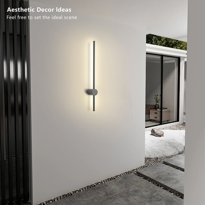 Brilagi - LED Lampada da parete per esterni AURA LED/12W/230V 4000K IP54 65 cm antracite