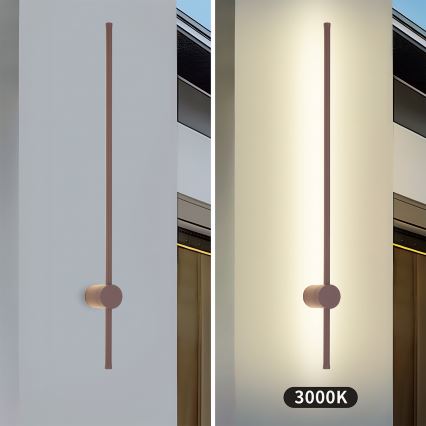 Brilagi - Applique da esterno LED AURA LED/20W/230V 3000K IP54 97 cm marrone CRI 90