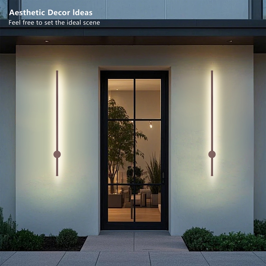 Brilagi - Applique da esterno LED AURA LED/20W/230V 3000K IP54 97 cm marrone CRI 90